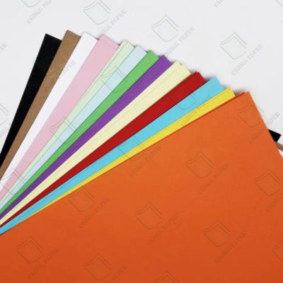 Bom preço. 100% papel de madeira de papel colorido papel de construção 36 cores 60-400gm OEM on-line